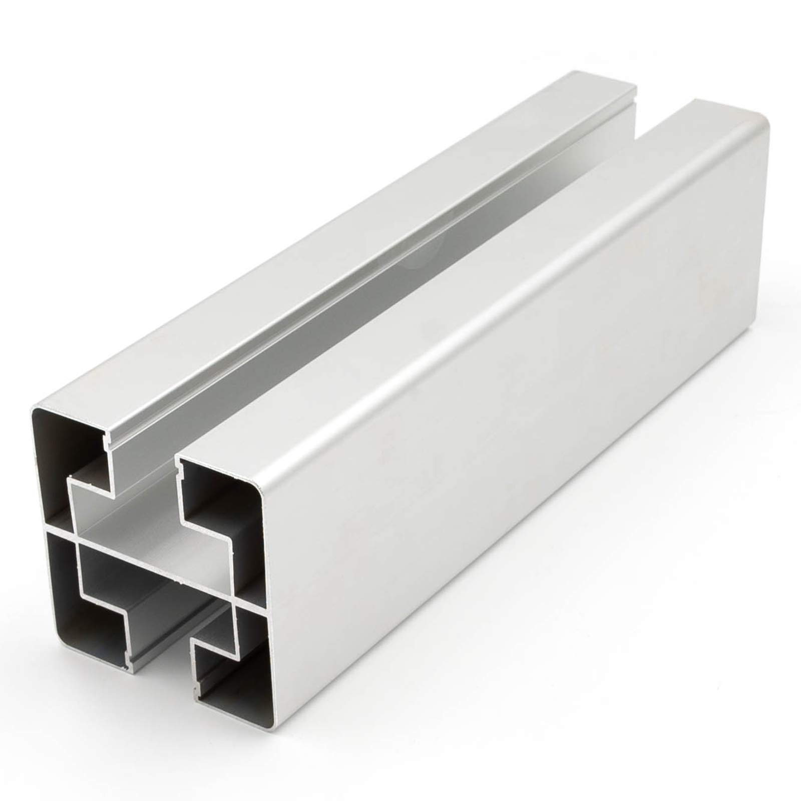 HORI Pfosten für WPC-Zaun-Design - Aluminium Zaunpfosten anthrazit - Stabiler Eck-, End- und Zwischenpfosten für Gartenzaun - Witterungsbeständig und pflegeleicht - silber I für 90 cm Zaunhöhe -
