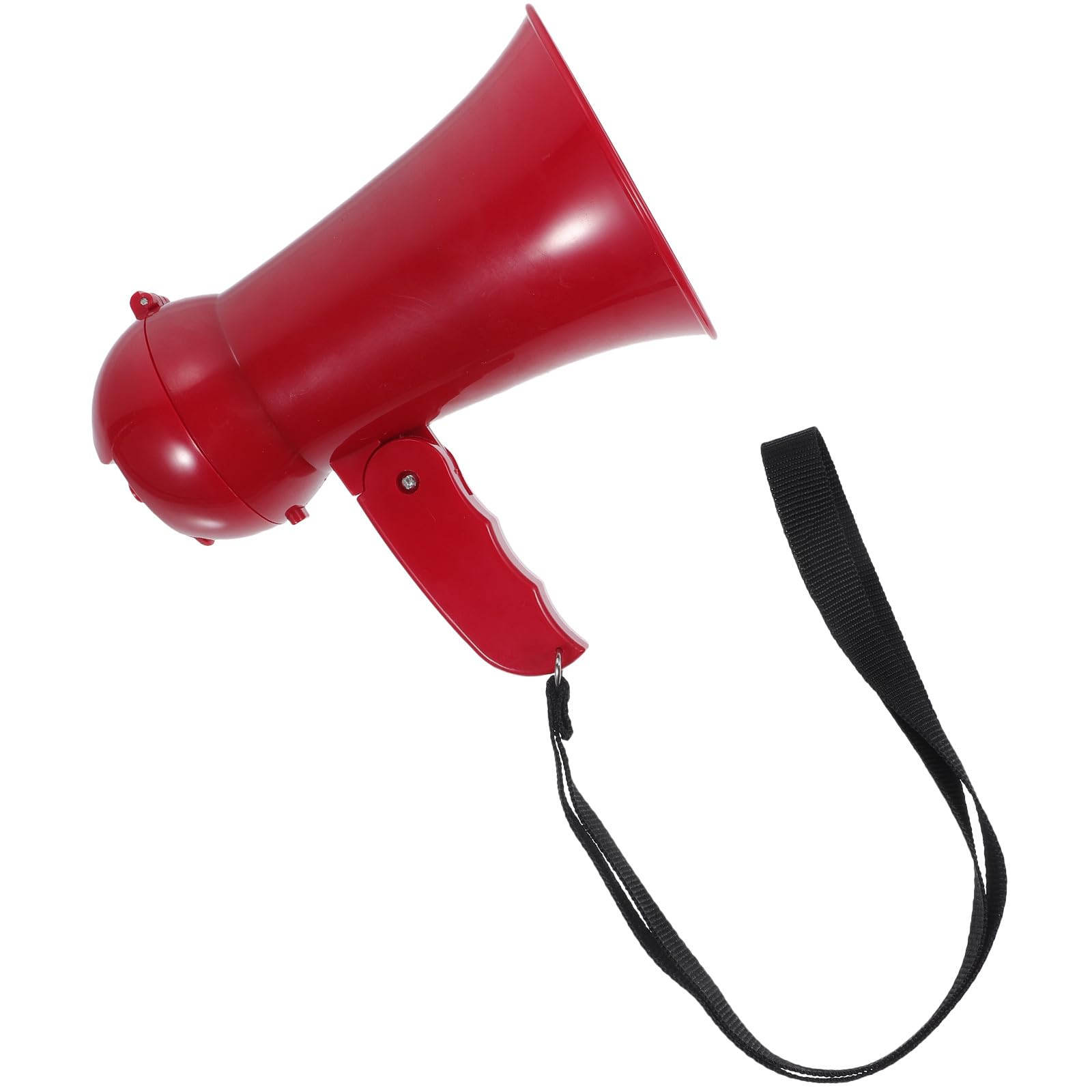 Gatuida Megáfono Portátil Pequeño de Plástico Rojo con Volumen Ajustable para Animadoras y Deportes Altavoz Ligero para Comunicación en Eventos Deportivos y Recreativos