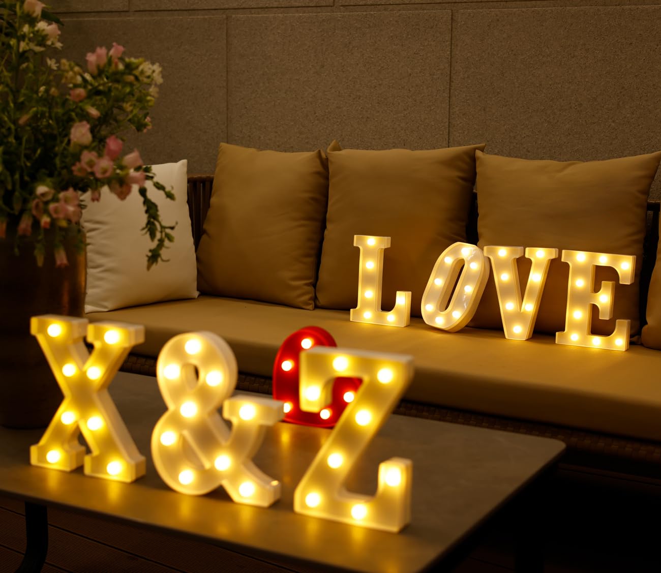 Snapklik.com : Small Led Marquee Letters, Light Up Letters, 8.58 Inch ...