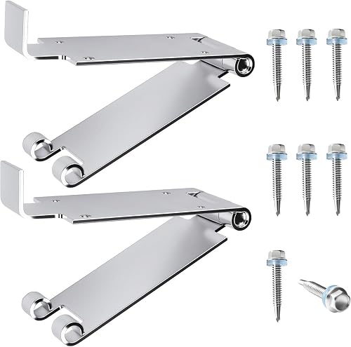 SHUJUKU Low Headroom Garage Door Top Brackets, 1 Pair Quick Turn Brackets for Standard Lift Doors SHUJUKU Low Headroom Garage Door Top Brackets, 1 Pair Quick Turn Brackets for Standard Lift Doors