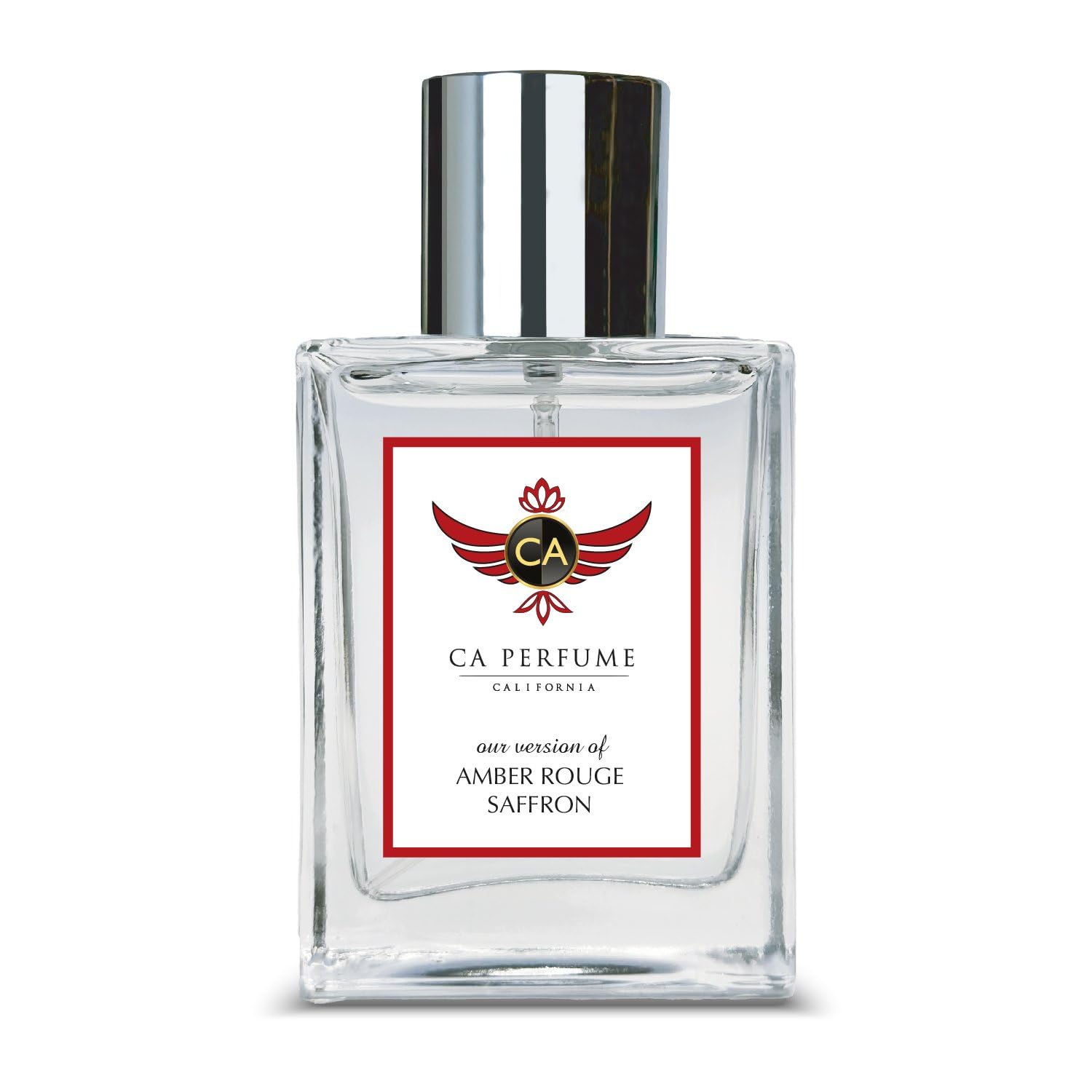 CA PerfumeImpression of Amber Rouge Saffron for Women and Men Long Lasting Unisex Fragrance Eau De Parfum 1.7 Fl Oz 50ml