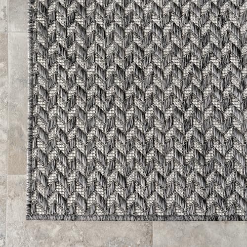 Tapete decorativo rectangular 8x10 pies gris claro miniatura 4
