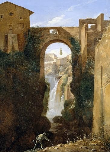 ArtDirect Ponte San Rocco and Waterfalls, Tivoli (ca. 1810-20) 15x20 UnFramed Museum Art Print Poster Ready for Framing by François-Marius Granet