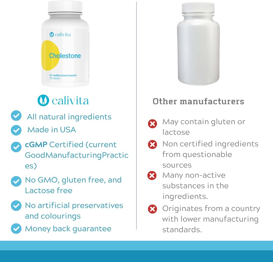 Buy CaliVita Cholestone Organic Cholesterol Lowering Supplements for