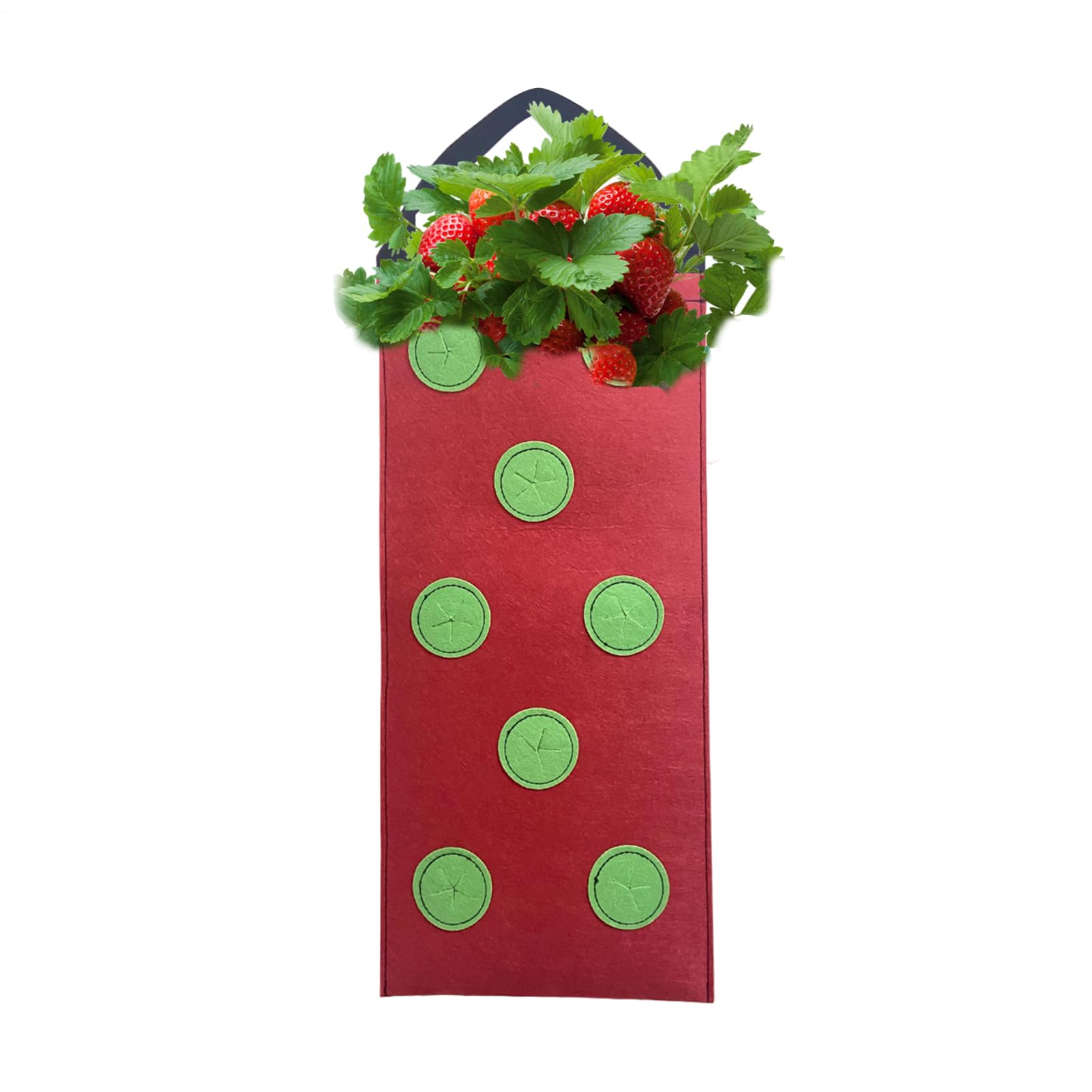 Bolsas de plantación de fresas para crear un huerto vertical en su propio balcón