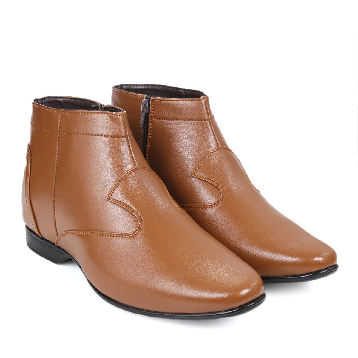9 cm (3.5 Inch) Height Increasing Tan Formal and Casual Pu Leather Boots for All Ocassions-9 UK (B07JXYYY7K) Amazon Price History, Amazon Price Tracker