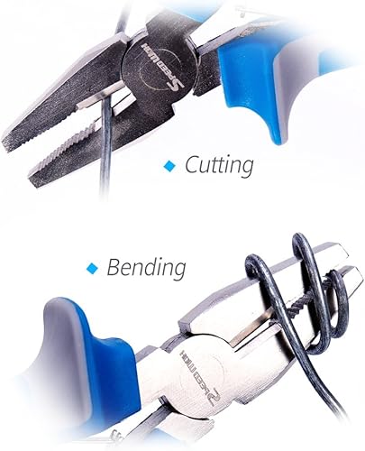 Miniatura 19 de SPEEDWOX Alicates de punta de aguja de 6 pulgadas, mini alicates de precisión de nariz extra larga, mandíbulas planas delgadas y microfuncionales