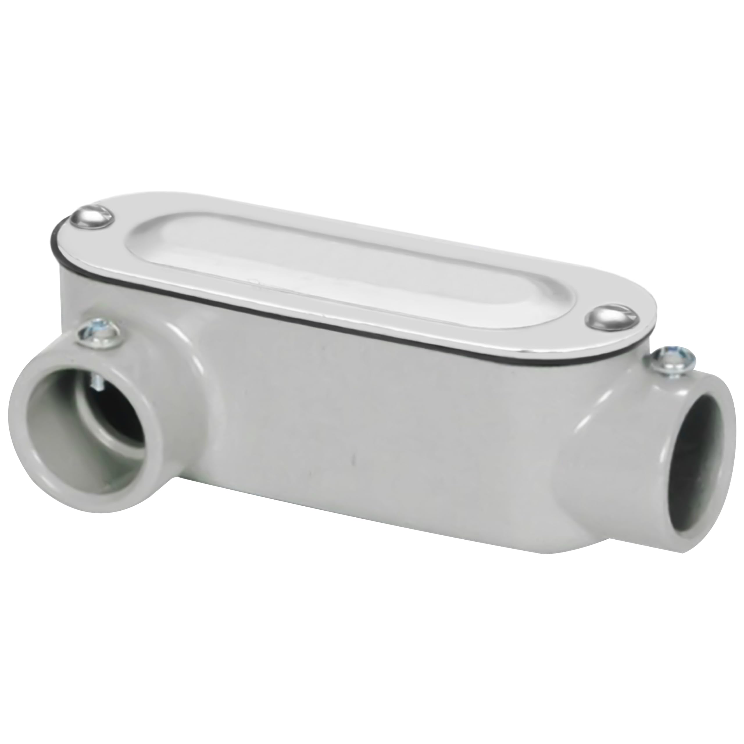 OHLECTRIC Heavy Duty Aluminum EMT Set Screw Conduit Body (LR-Type - 1¼”) Service Entrance Elbow Conduit Bodies, Durable Conduit Fitting, Rustproof, Cover & Gasket Included Conduit Body Fitting-image-36