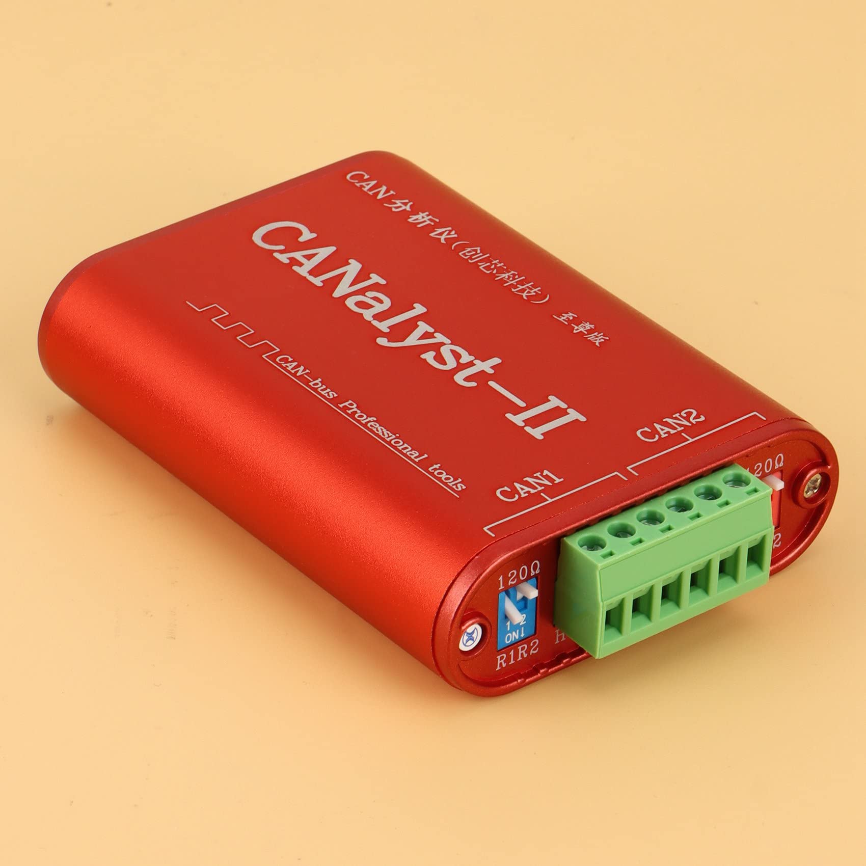 Analizador CAN CANalyst-II Analizador USB una CAN Adaptador Convertidor CAN-Bus Compatible con ZLG USB una CAN
