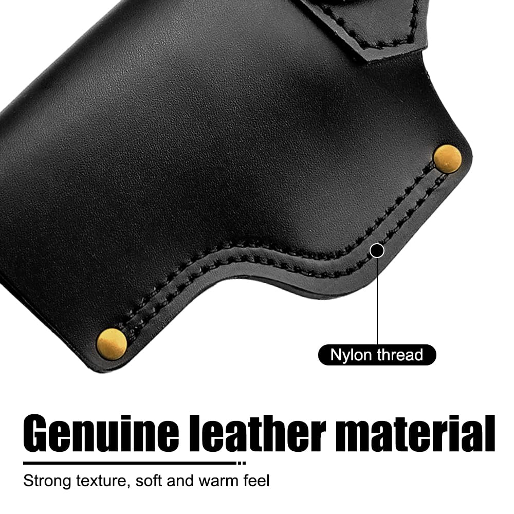 Fondina per Pistola in Pelle PU, Fondine Vera Nascosta Portare Pistola, Porta Pistole Borsa Universale per Cintura, Riposta in Una, in Auto, sul Comodino