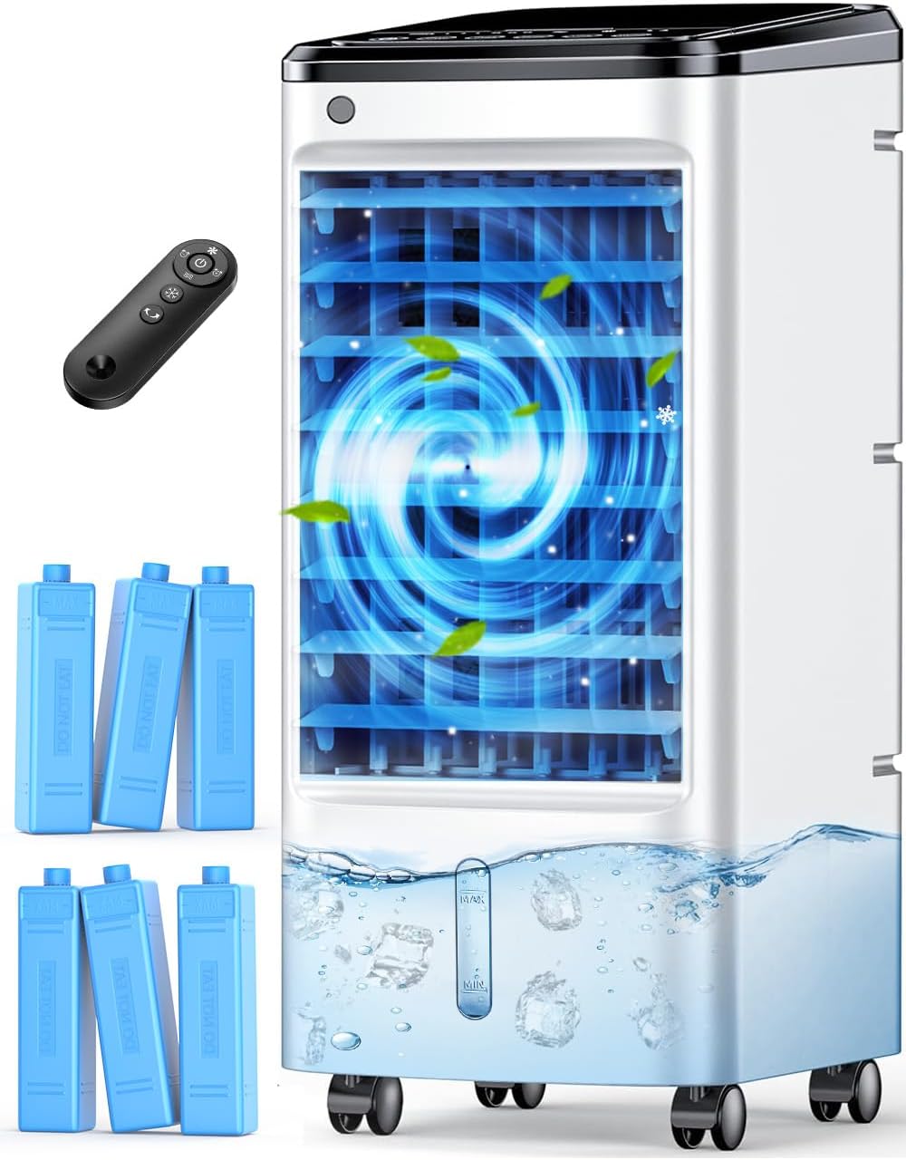 FANCOLE Windowless Portable Air Conditioners with 6 Ice Packs