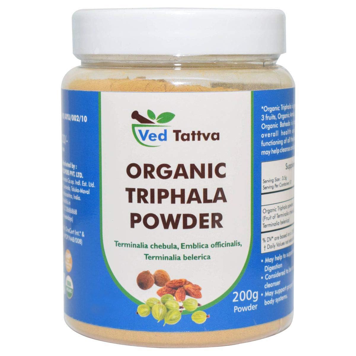 Ved Tattva Triphala Powder | 200 gms | For Healthy Digestion (200 gm (Pack of 1))