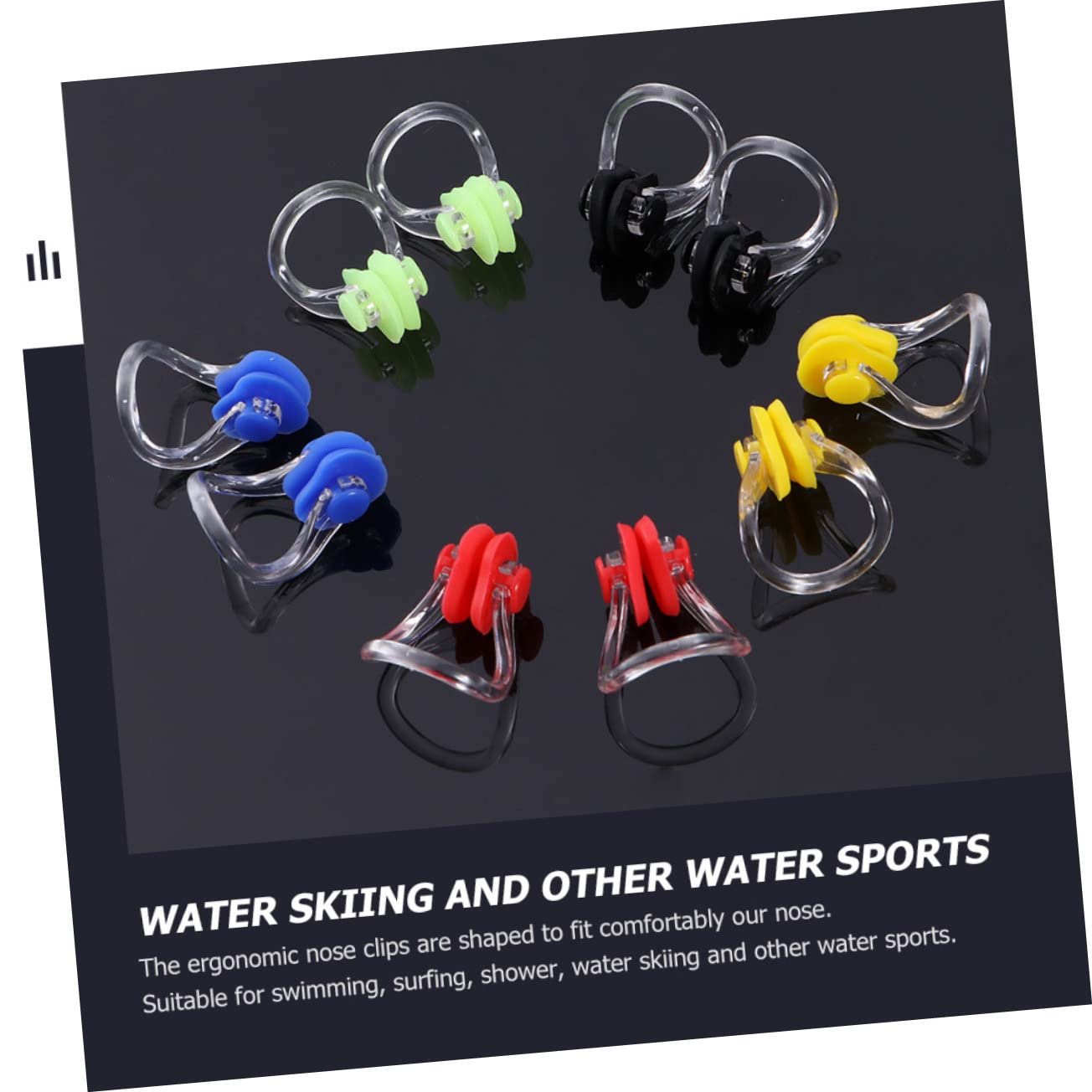 UPKOCH Pinzas para Nariz De Natación Impermeables Accesorios para Natación Protección Nasal para Surf Ducha Y Acuáticos
