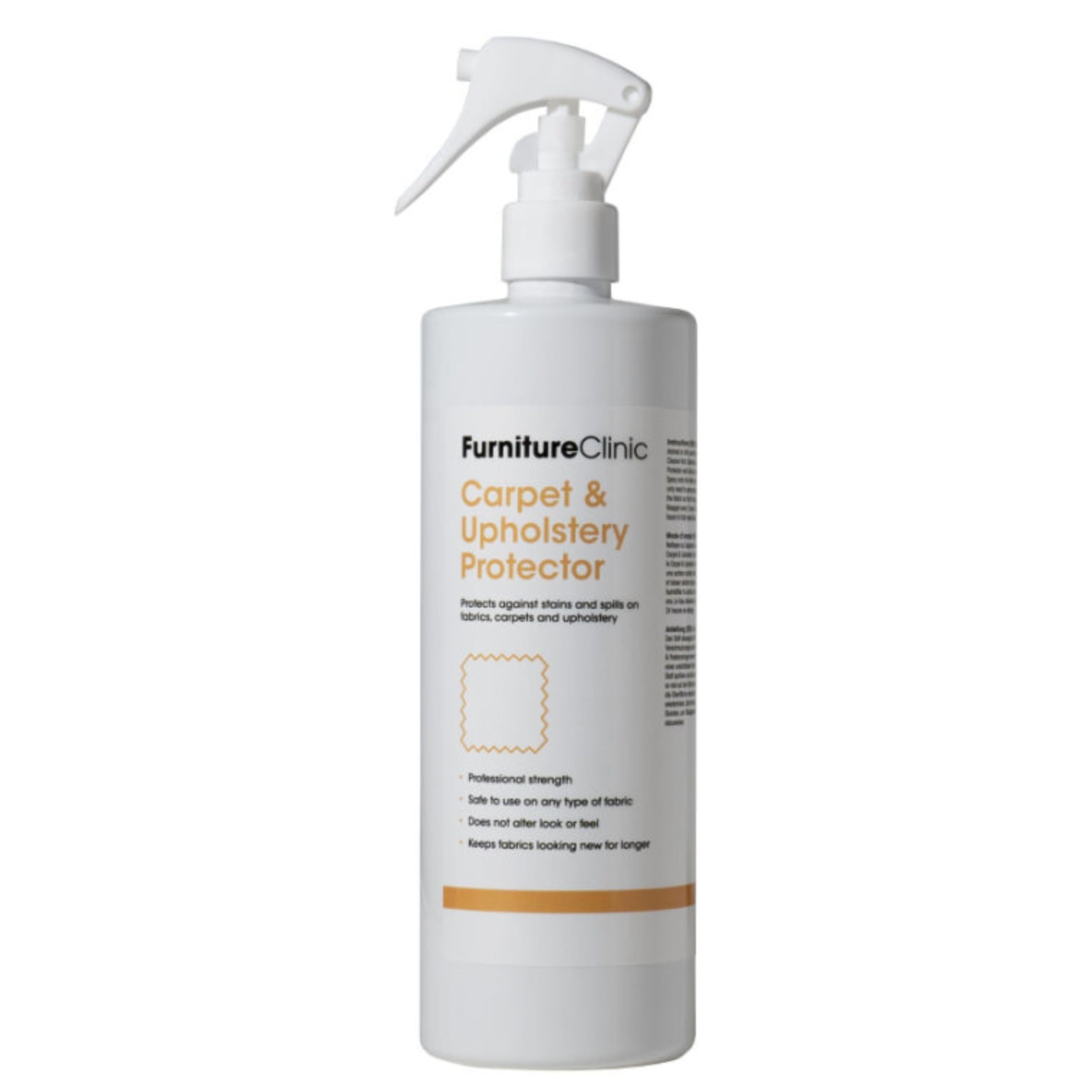 Spray protector de alfombras y tapicerías Furniture Clinic – Repele las manchas y líquidos – Spray protector para tapicerías, moquetas, sofás, asientos, zapatos – 500 ml
