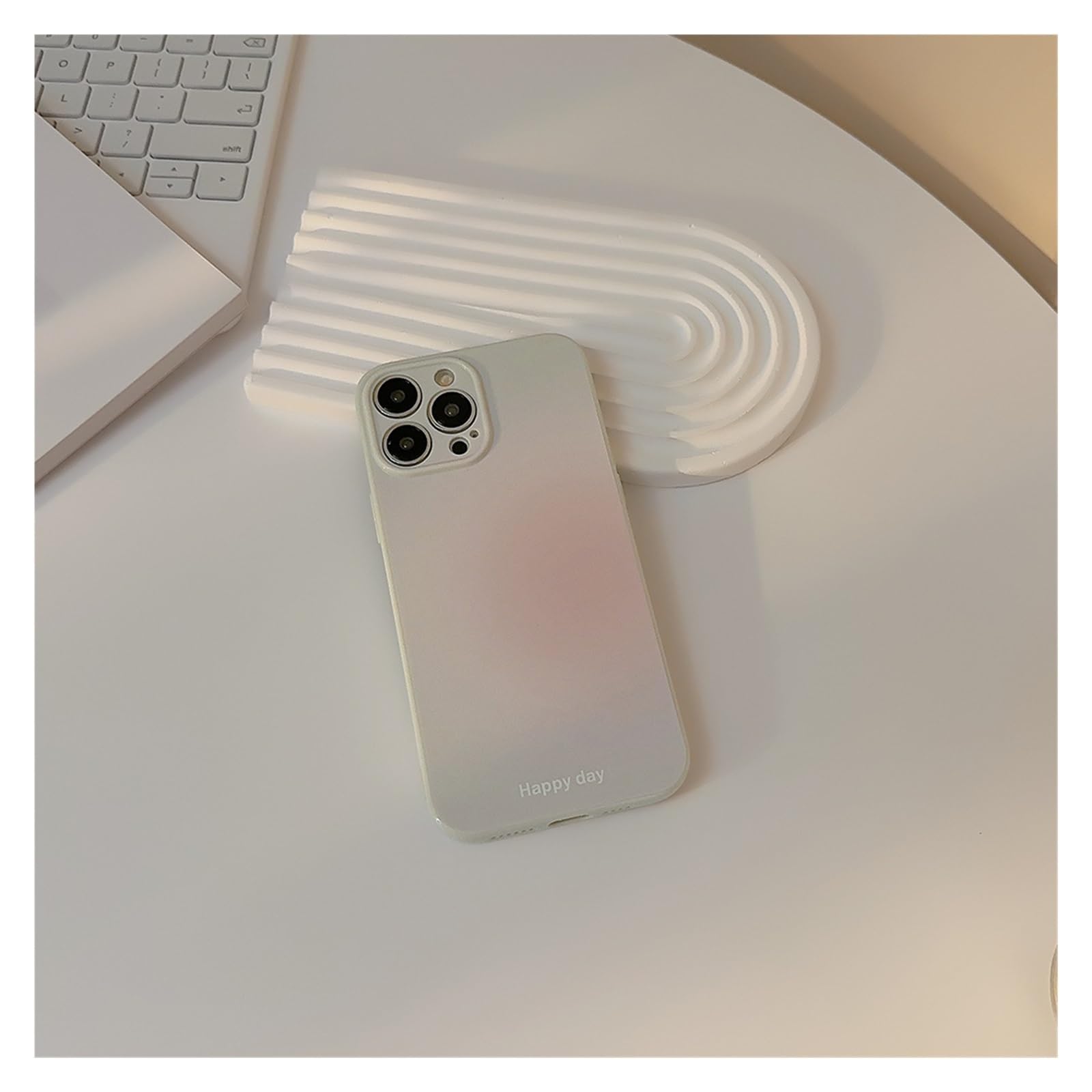 PODSI Luxurious Colored Silicone Phone Case for iPhone 15 14 13 12 11 Pro Max Cellphone Cases Shockproof Soft Shell Back Cover (Color : Green, Size :