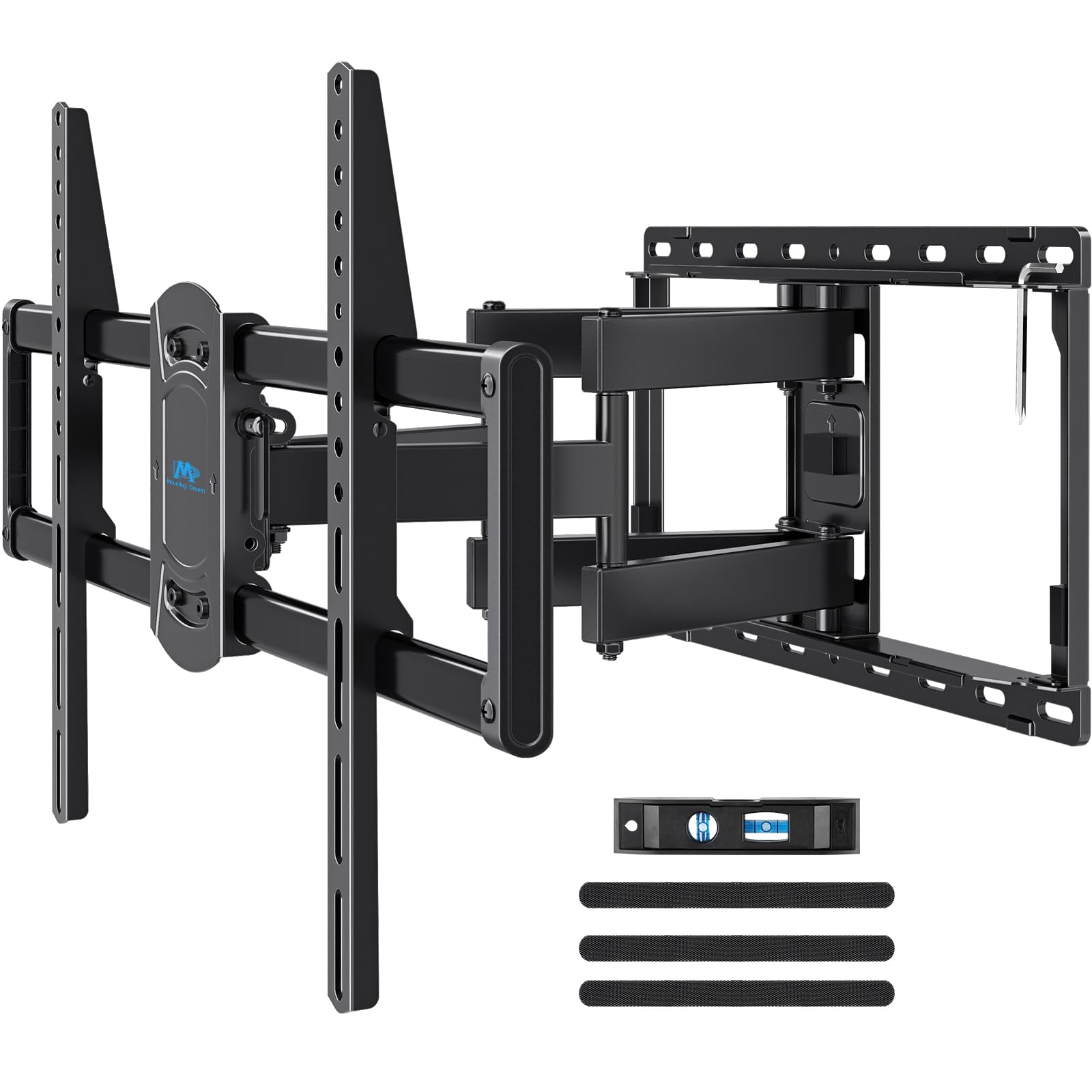 Mounting Dream Full Motion TV Wall Mount for 42-90 Inch TV up to 154lbs | TV Bracket with Swivel and Tilt, Articulating Dual Arms, Fits 16inch Studs, Max VESA 600X400 mm, MD2617