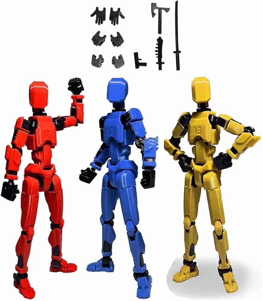 Yeopopshop 3PCS Titan 13 Action Figure, Titan 13 Action Figure, 3D Printed Multi-Jointed Movable Action Figure Lucky Action Figures for Game Lovers (Red Yellow Blue) (B0CYWNG8LK) Amazon Price History, Amazon Price Tracker
