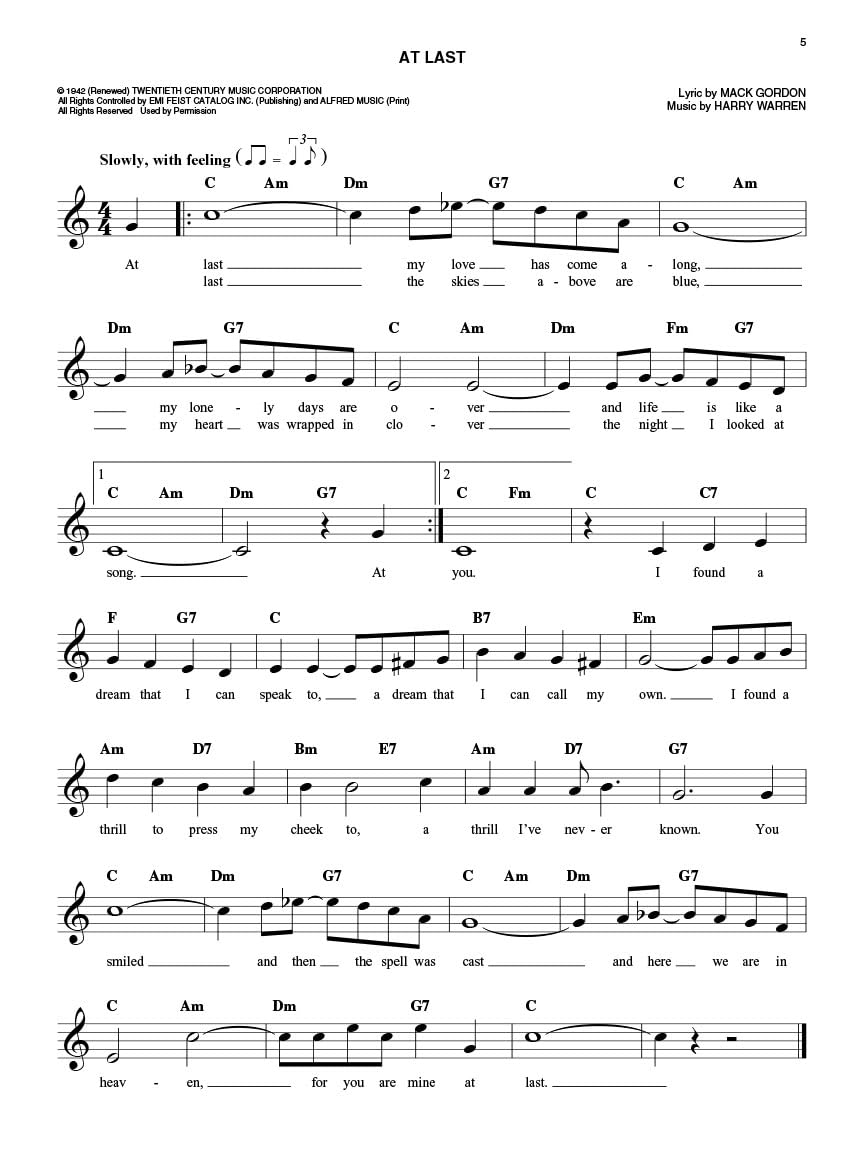 The easy love songs fake book: Melody, Lyrics & Simplified Chords in the Key of C