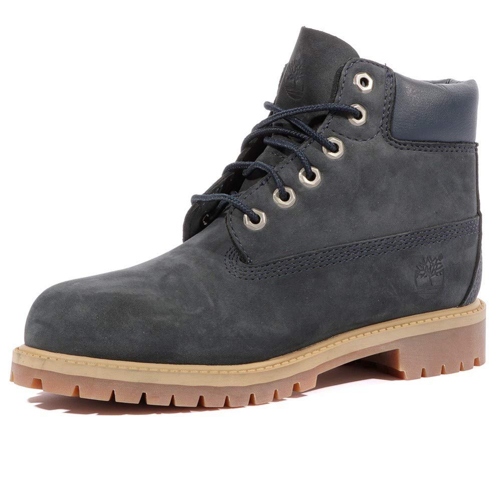 Timberland Kids Navy 6in Premium Waterproof Kids 13.0 B(M) US Big Kid