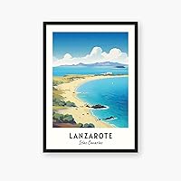 Vista 1 de Lanzarote Travel Print, Lanzarote - Islas Canarias