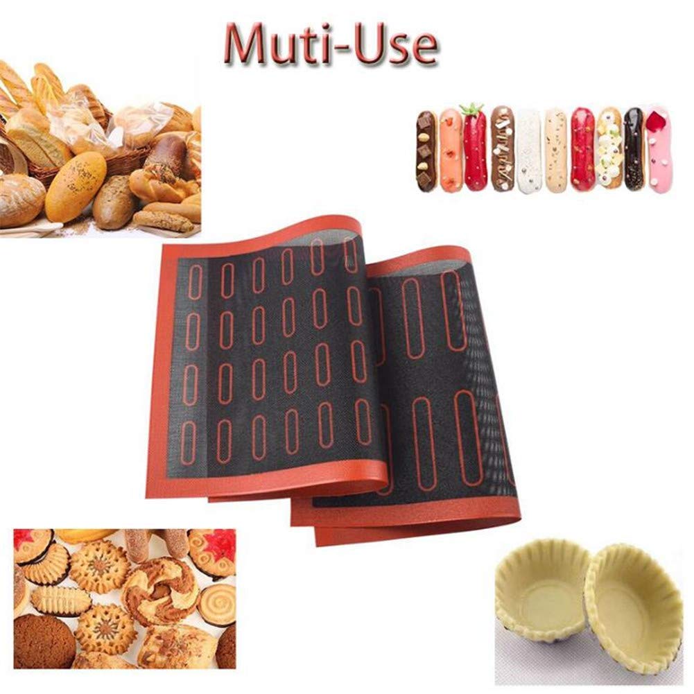 Tappetino da forno in silicone per Eclair perforato antiaderente Macaron biscotto pane pasticceria stampo accessori da forno fornure da forno  15