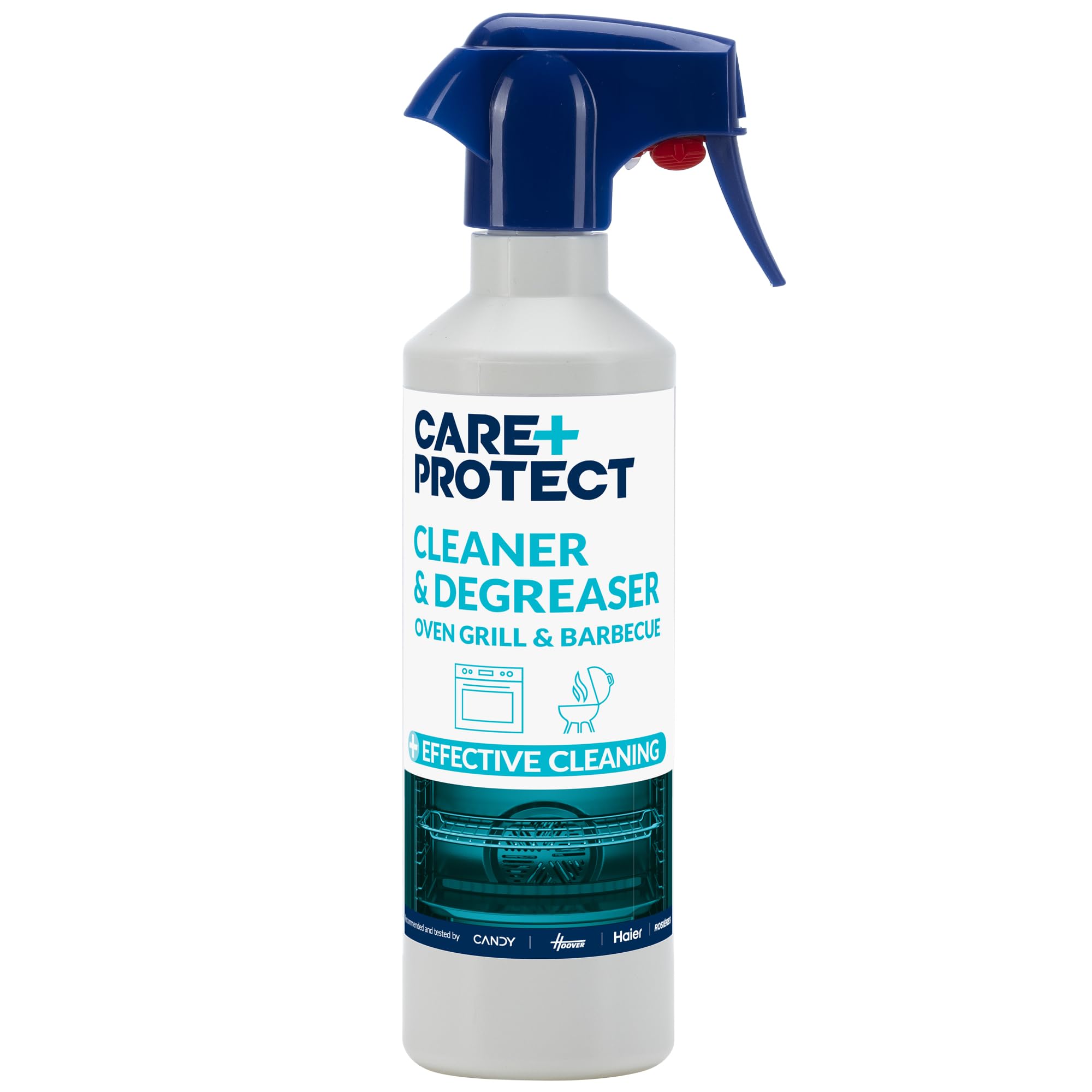 CARE + PROTECT Degreaser for Oven, Grills, Barbecue, Detergent, Removes Oil and Grease, 500ml