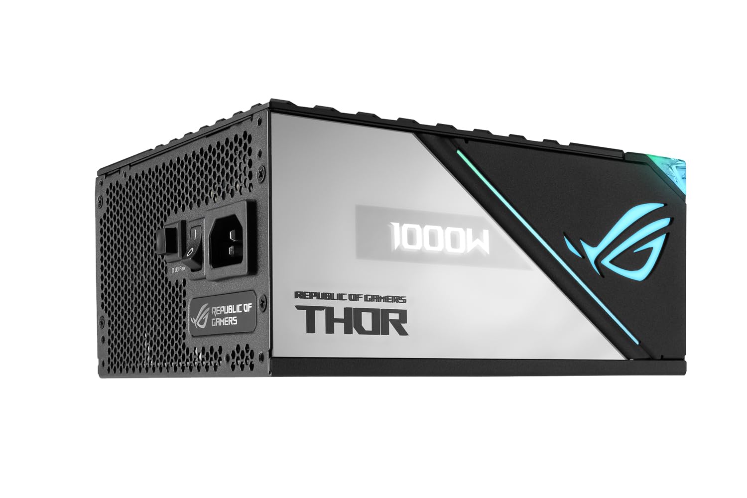 ASUS ROG Thor 1000W Platinum II Power Supply - Lambda A++ Certification, ROG heatsinks, 135mm Axial-tech fan with PWM control, 80 Plus Platinum Certification,OLED display, Aura Sync - White