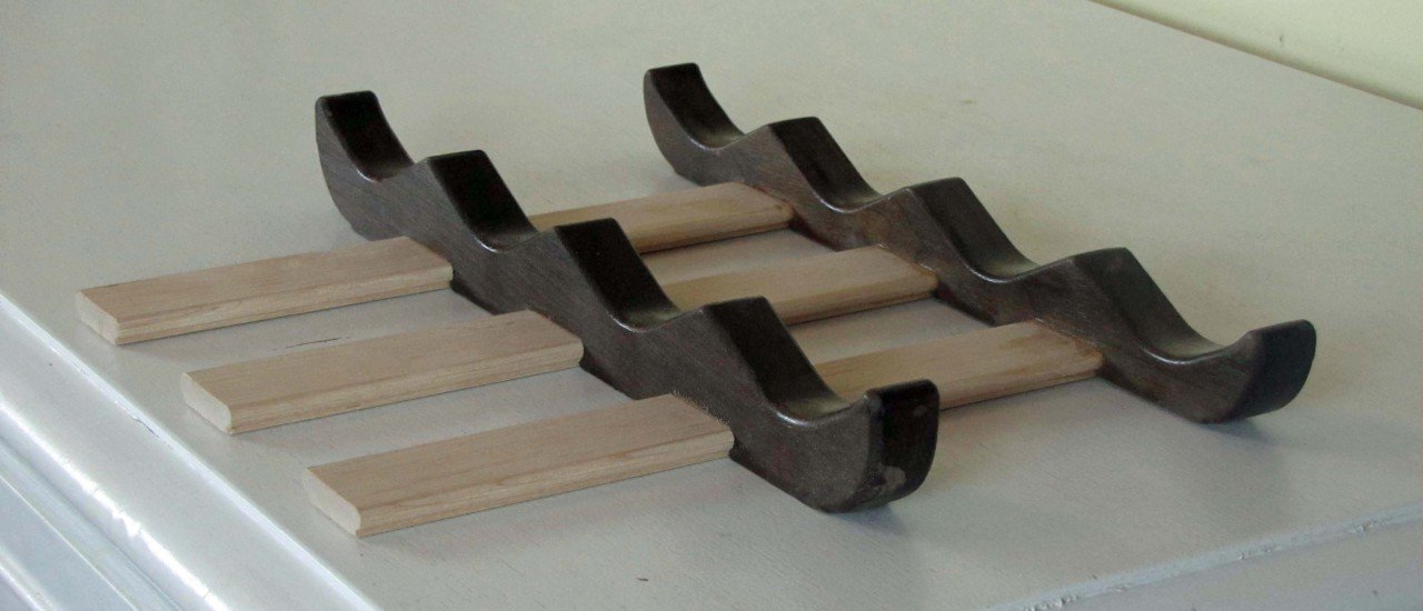 10 Bottles Walnut and Maple Organizer