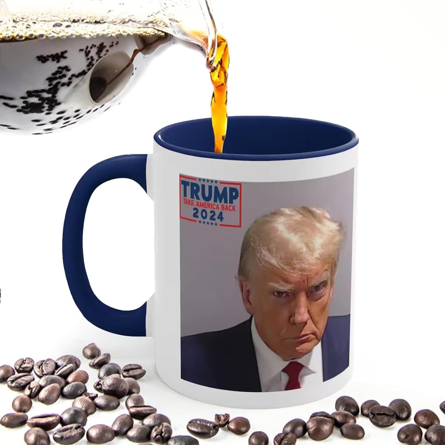 Amazon | トランプのマグショット - マグショット マグ写真 11オンス