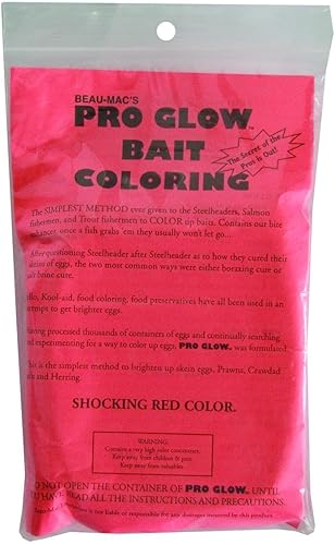 Beau Mac PGBC-R Pro Glow Bait Color - Rojo