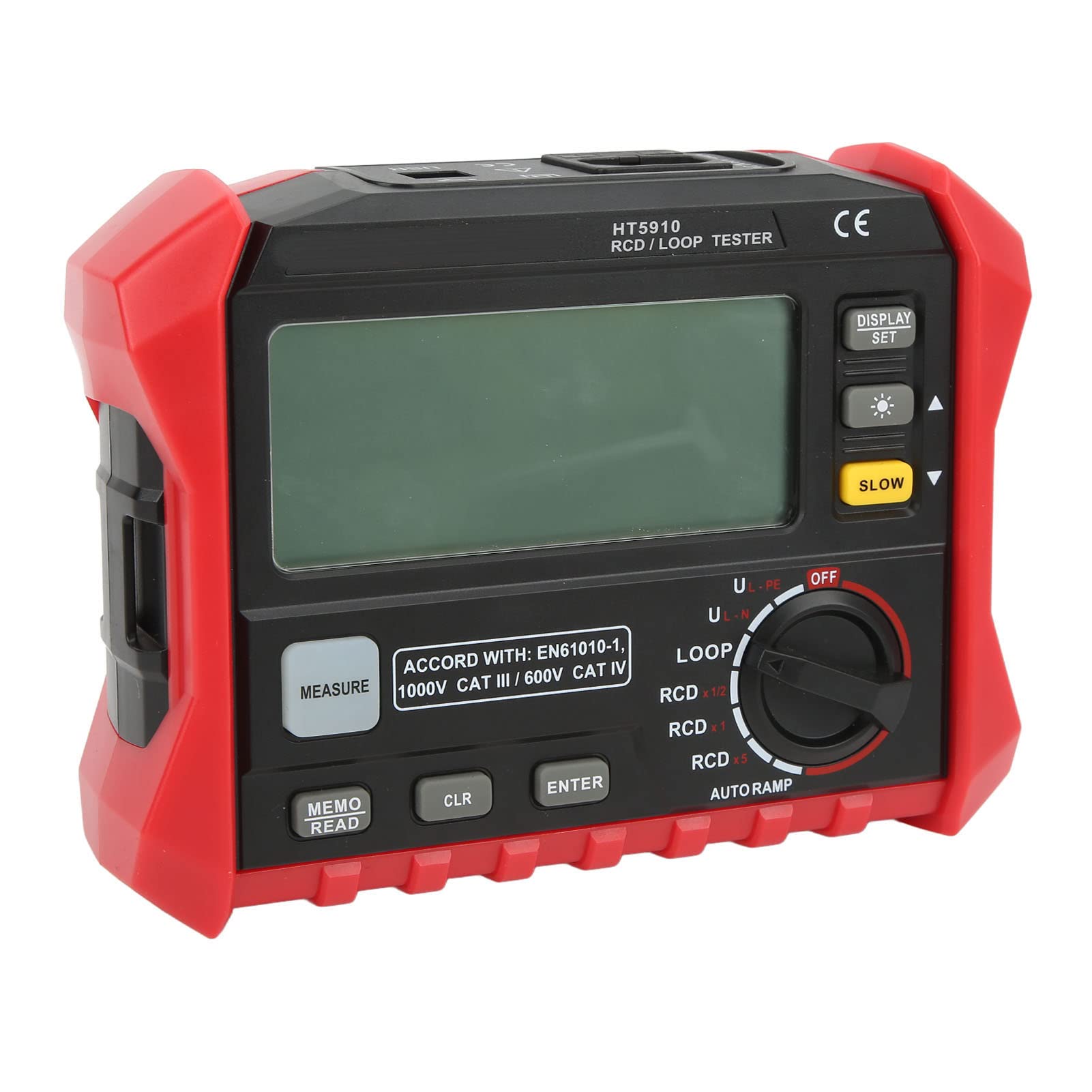 Hyuduo Tester di Resistenza di Isolamento Digitale HT5910 Tester Elettrico Multifunzionale ABS per la Misurazione della Corrente di Tensione del Circuito dell'interruttore di Dispersione