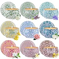 Set 4 Candele Profumate In Cera Di Soia - Aromaterapia Per Casa Regalo Donna - Foto 6