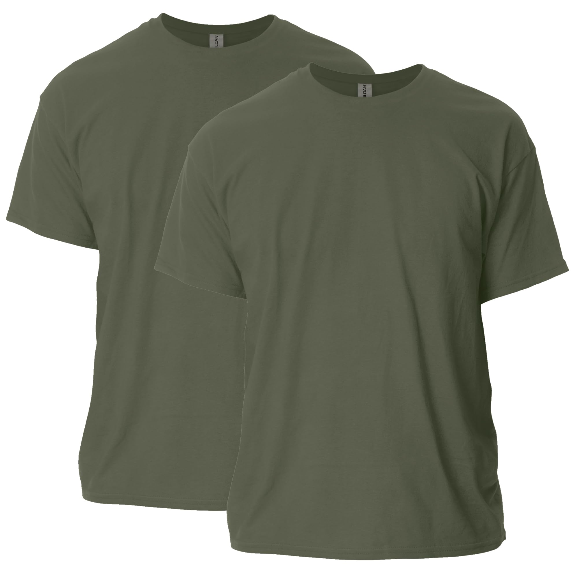 Gildan Unisex Military Green (2-Pack) -Adult Ultra Cotton T-Shirt, Style G2000, Multipack, Xl