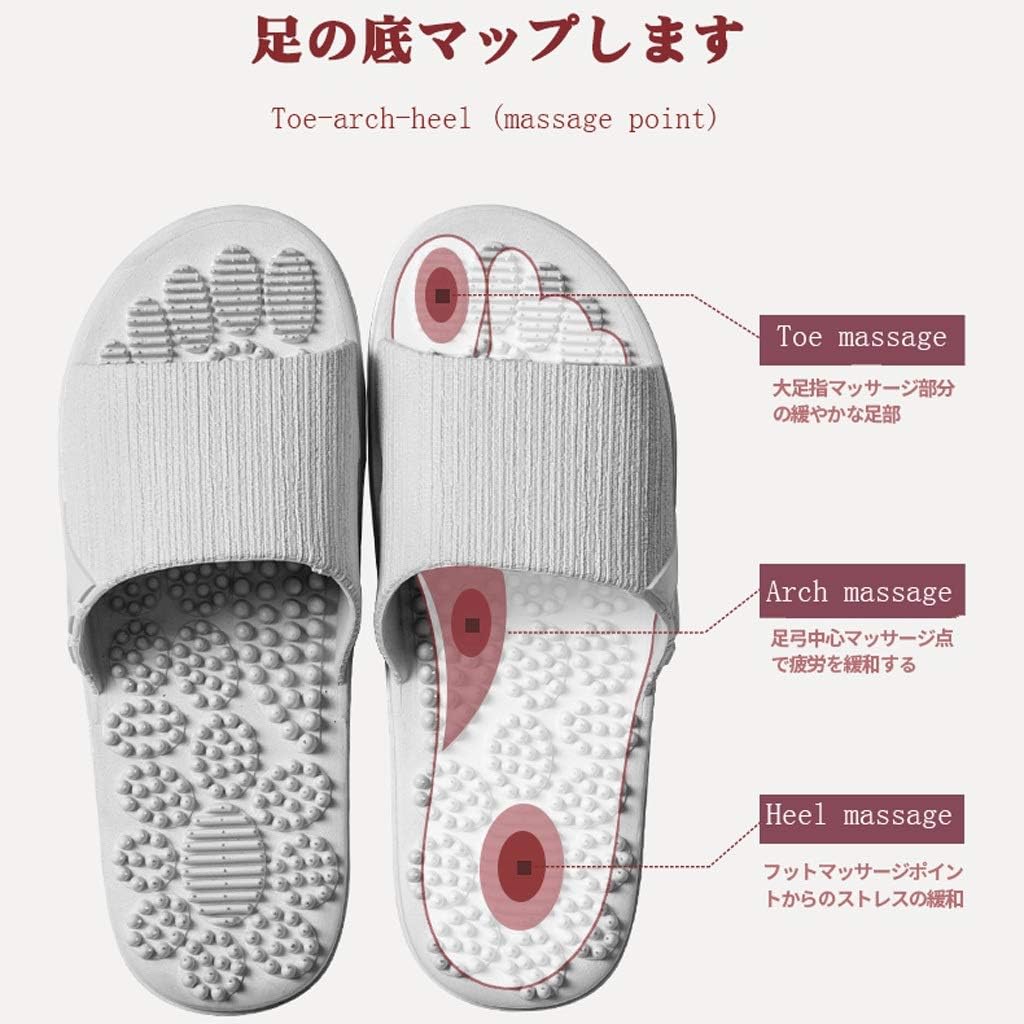 TOMYEUS Women's Slippers Acupressure Massage Slippers Therapeutic for Foot Acupoint Massage Shiatsu Arch Pain Massage Shoes for Bath Shower Shower Shoes