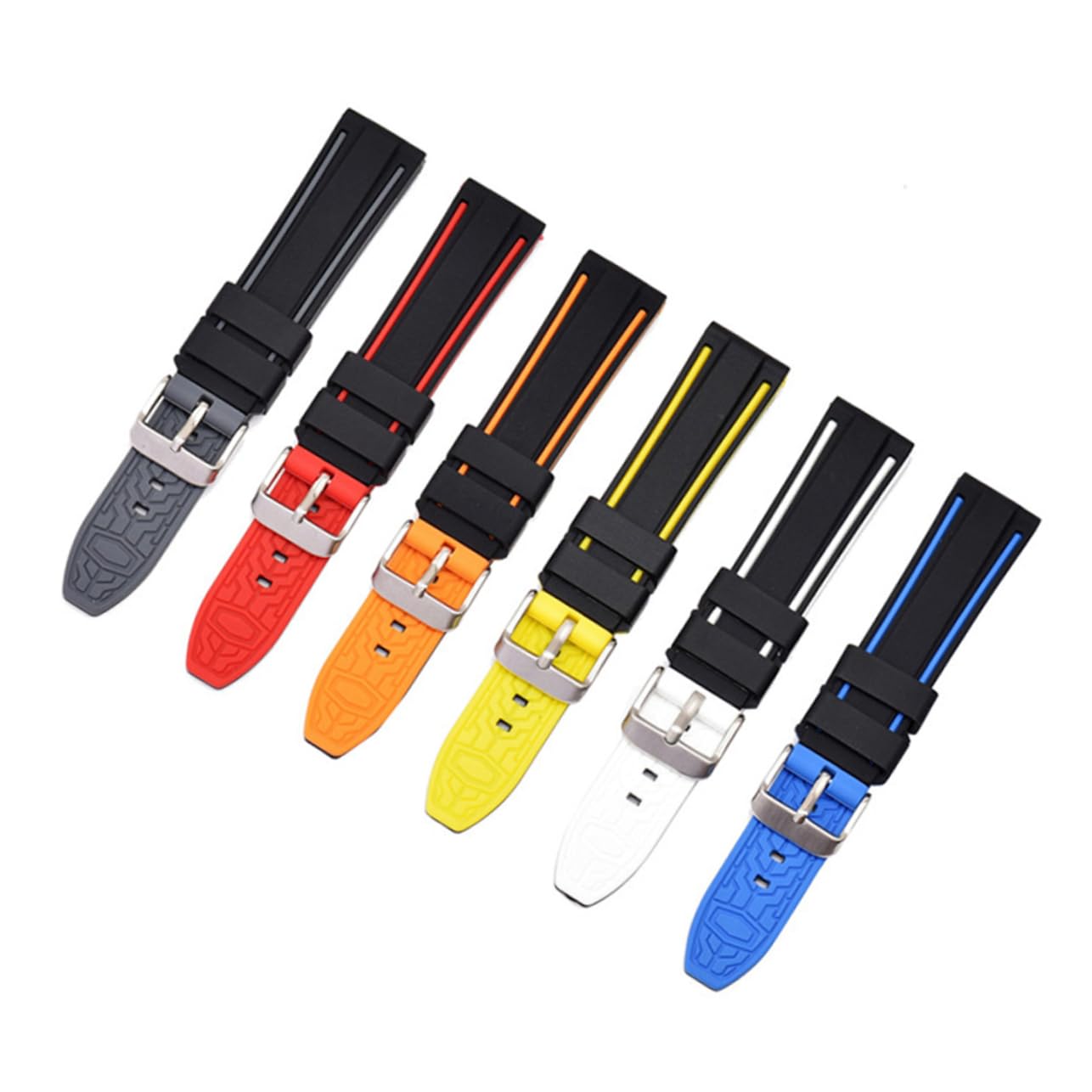 CALLARON 3 Uds Correas Simples Pulsera Para Reloj Banda De Silicona Para Reloj Inteligente Banda De Repuesto Para Reloj Correa De Silicona Correa De Reloj Dicromática S3 Accesorios
