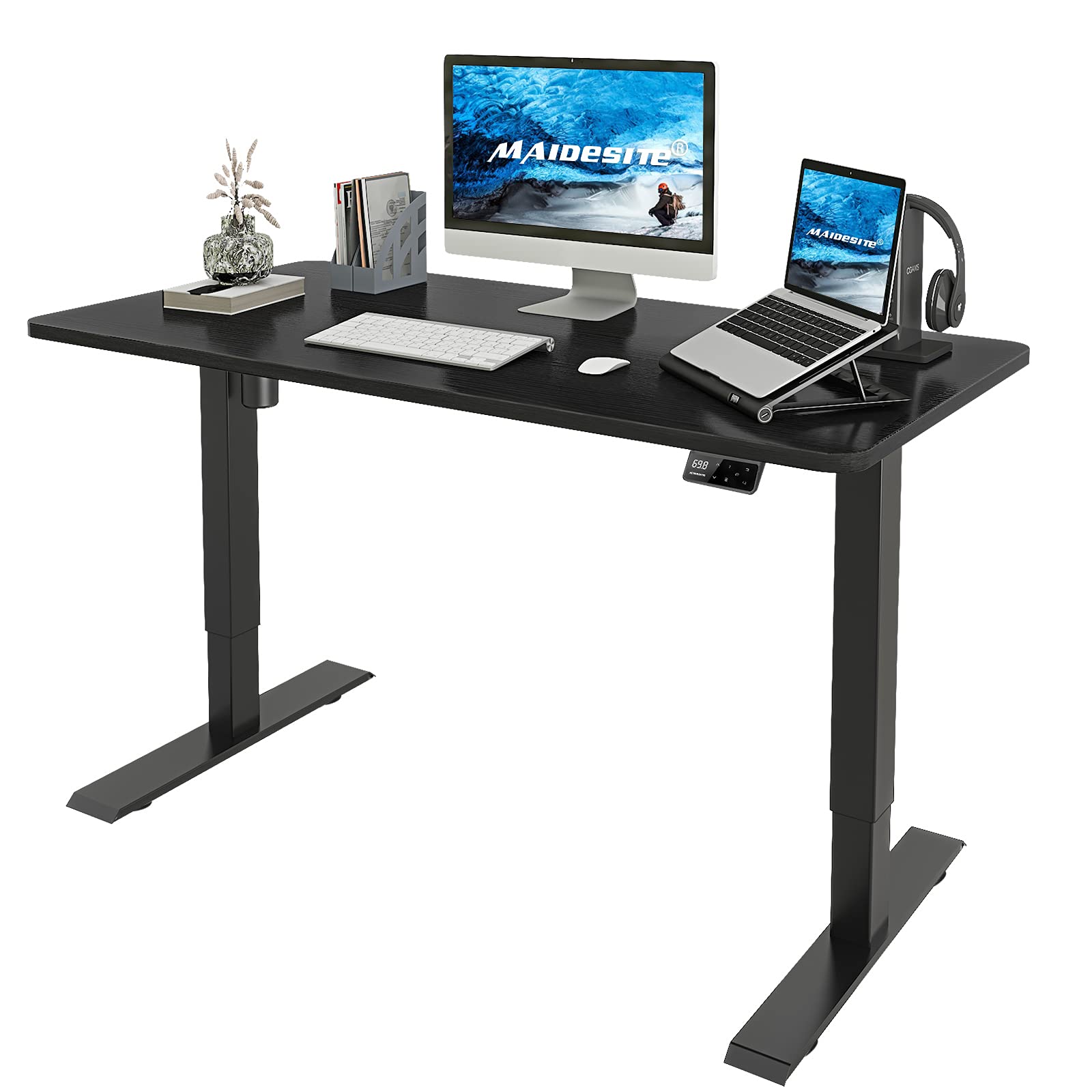 Buy Sit Stand Desk, Adjustable Height Electric Standing Desk for Home