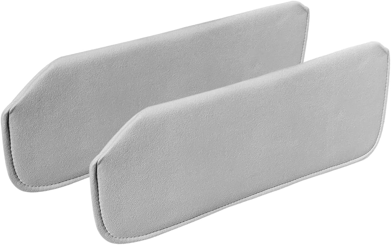 15963109 Sun Visor Pair, Light Grey Cloth Sun Visors Fit for 1988-1998 Chevy Suburban Silverado/GMC C/K Pickup Truck, 38-2118-LG SV201-1808 15963109