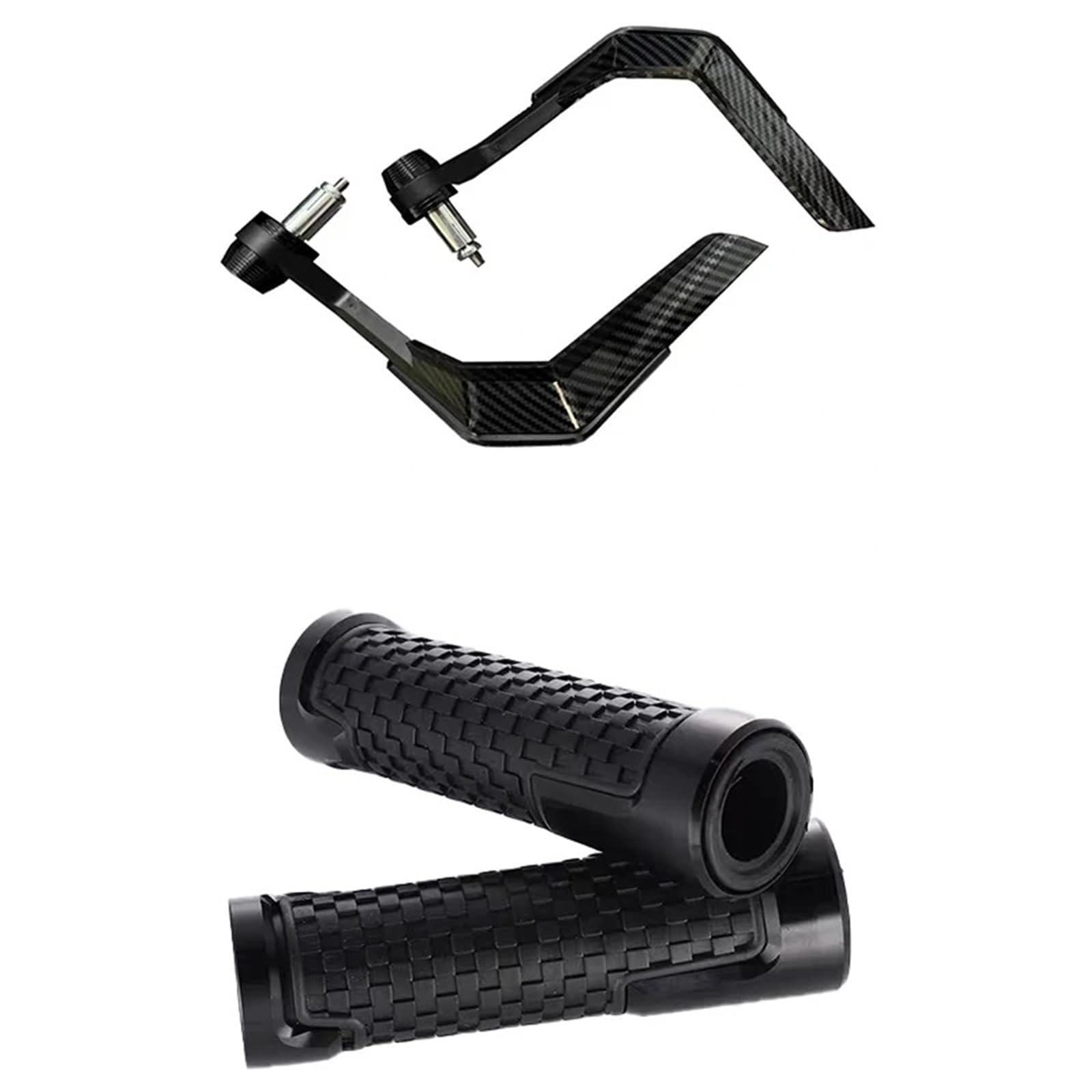 Motorcycle Handguards Universal Windproof 7 8" Carbon Fiber Handlebar Protectors For Motorcycle Scooter Mountain Lever Guard With Aluminum Stiffener Handguard