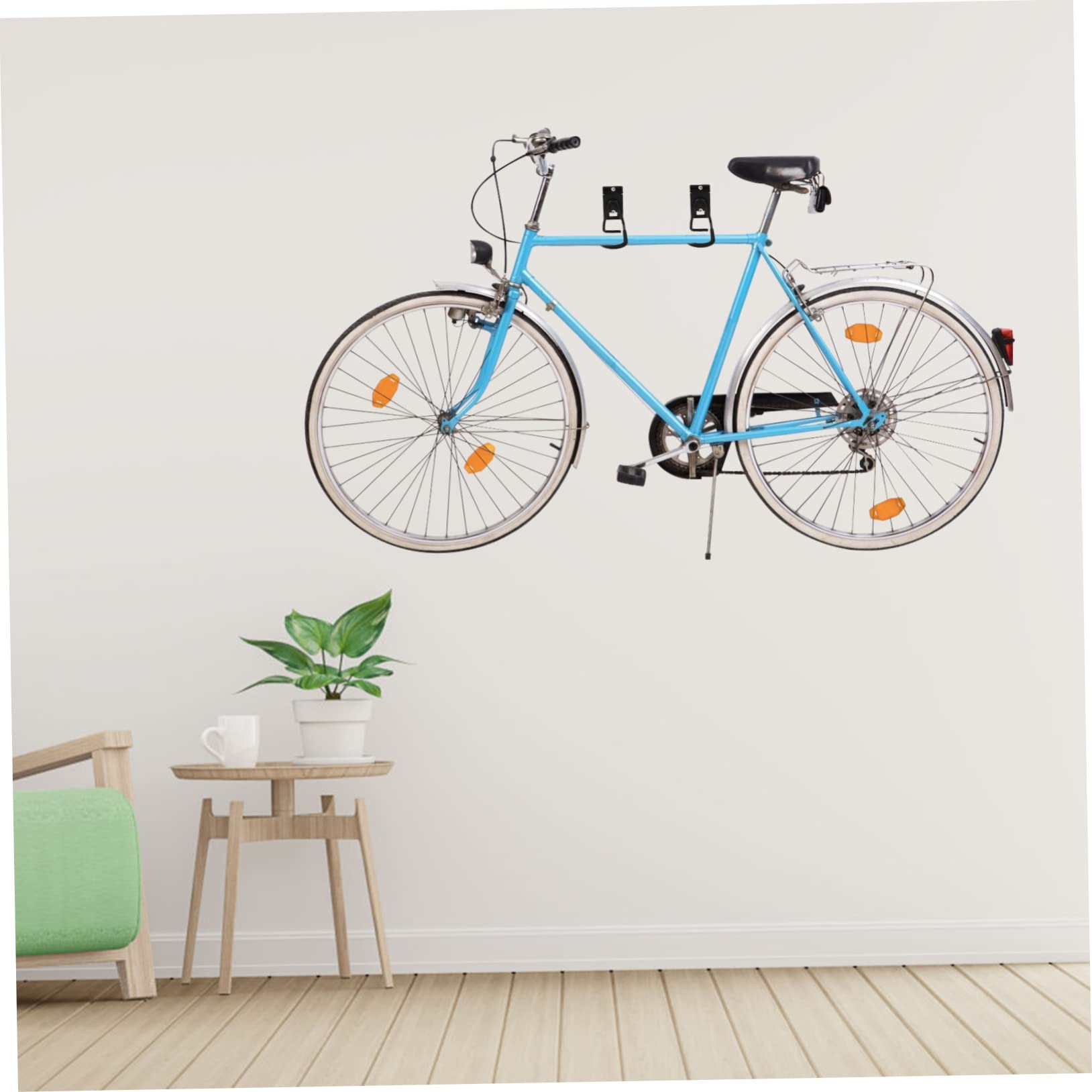 SHINEOFI 2 Stück Fahrradhaken Aus Stahl Wandhaken Anti Mehrzweckhaken Garagenaufbewahrung Fahrrad Fahrradständer Hochleistungshaken Fahrradhalter Mehrzweck Mehrzweckhaken