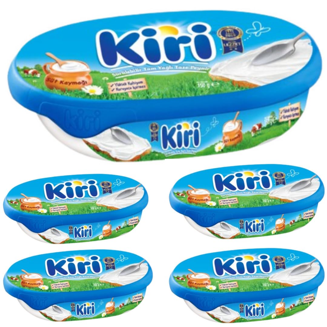 Kiri Frischkäse Natur käse 150 gramm x 5 STÜCK mit Pufai Grocery