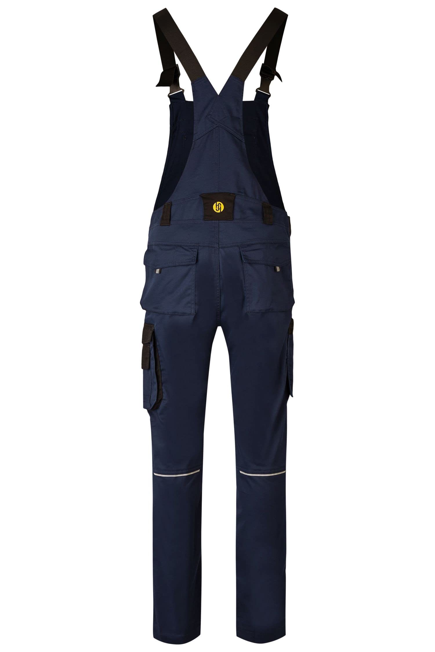 HSW Professional – Pantaloni da lavoro cargo da uomo – Salopette da Lavoro alla moda e leggeri con tasche al ginocchio – Navy, 48