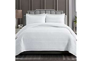 King-Size White Coverlet: Soft, Breathable Bliss for Your Royal Nights