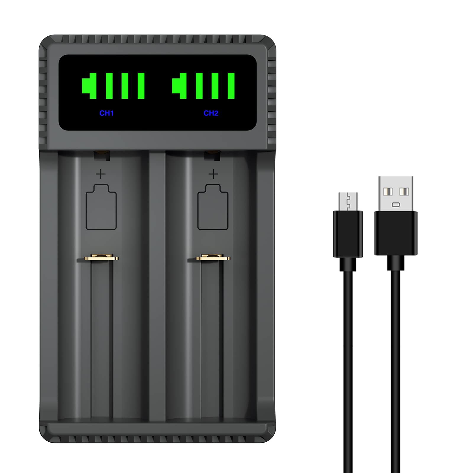 DuraPro 4X Akku AAAA Batteries + LED USB Ladegerät für Stylus Pens, Stirnlampen, Quadruple A,Quad A,E96, LR61,4061,MN2500,GP25A
