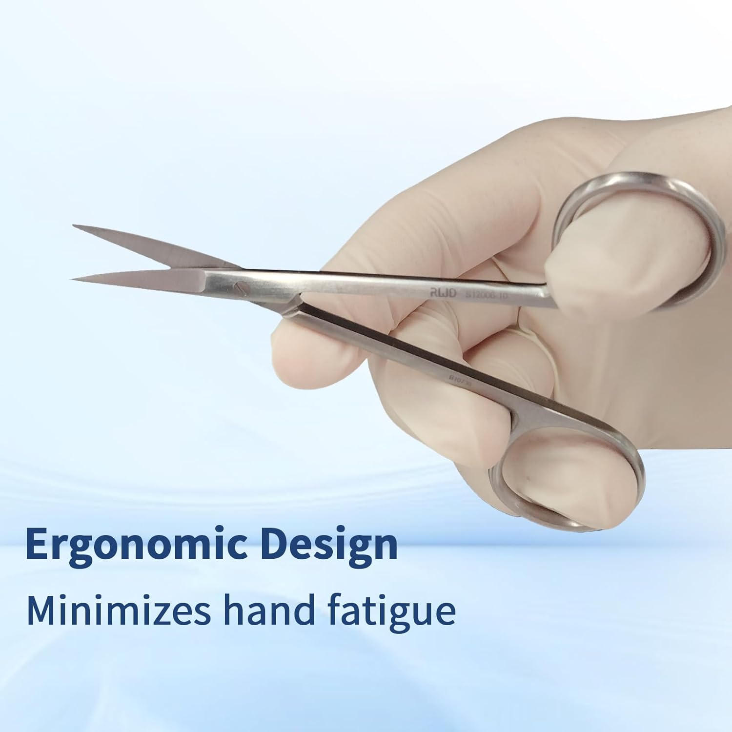 RWD IRIS-Fine Micro Scissor, 4.2 Inch Sharp Tip Curved Iris Medical Scissors, Martensitic Stainless Steel Surgical Scissors, Precision Cutting for Surgical, Dental & Lab, S12006-10