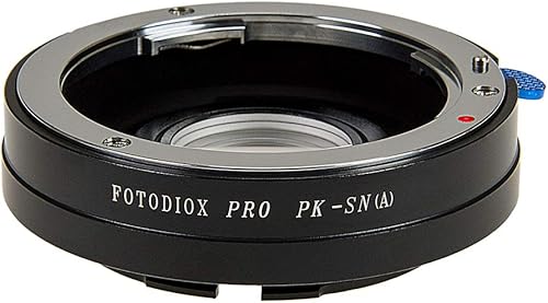 Fotodiox Adaptador de montaje de lente compatible con lentes SLR Pentax K Mount (PK) a Sony Alpha A-Mount (y Minolta AF) cuerpo de cámara SLR