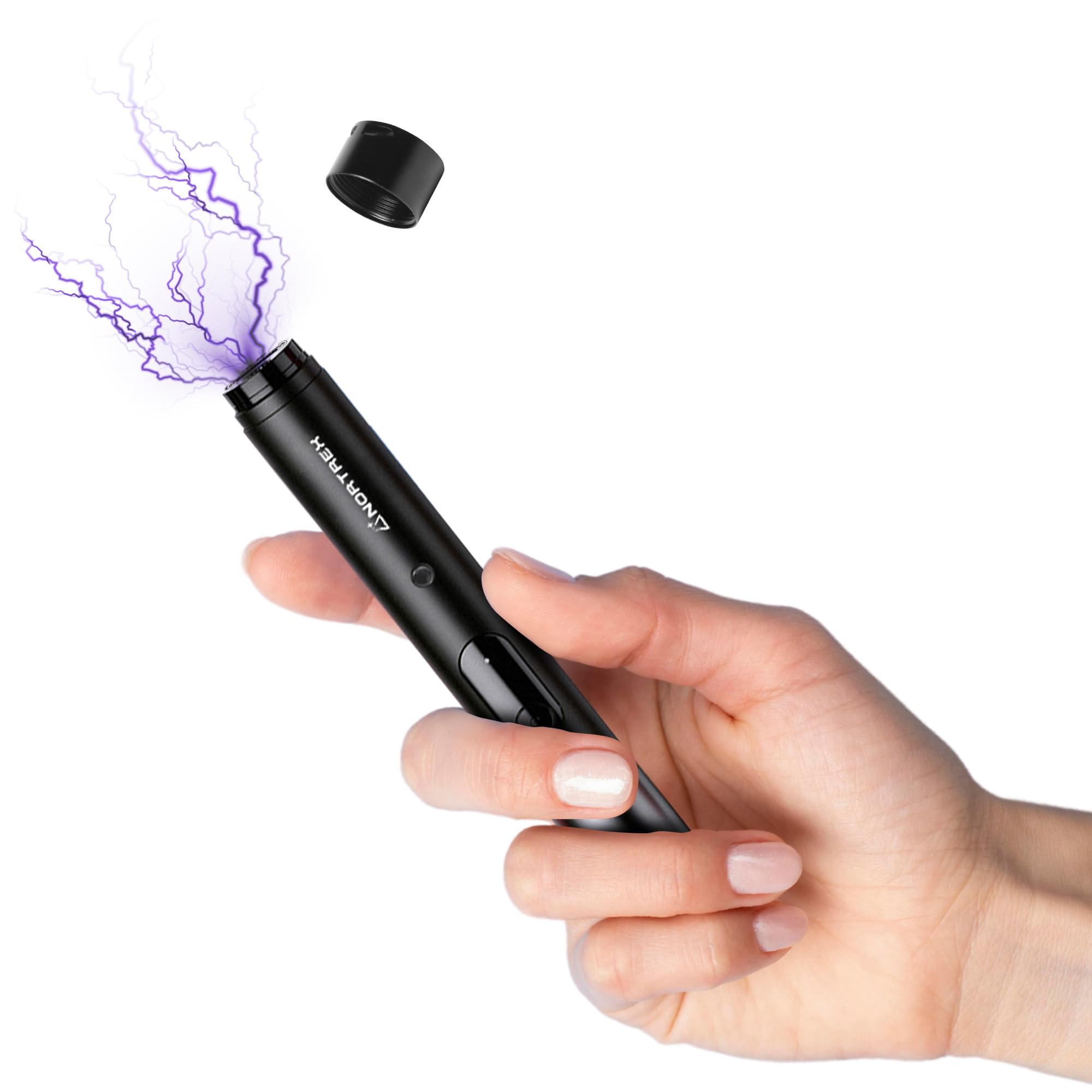 NORTREX 3-in-1 Stun Pen [USB Rechargeable] + 90dB Alarm + LED Flashlight (Personal Protection Device)