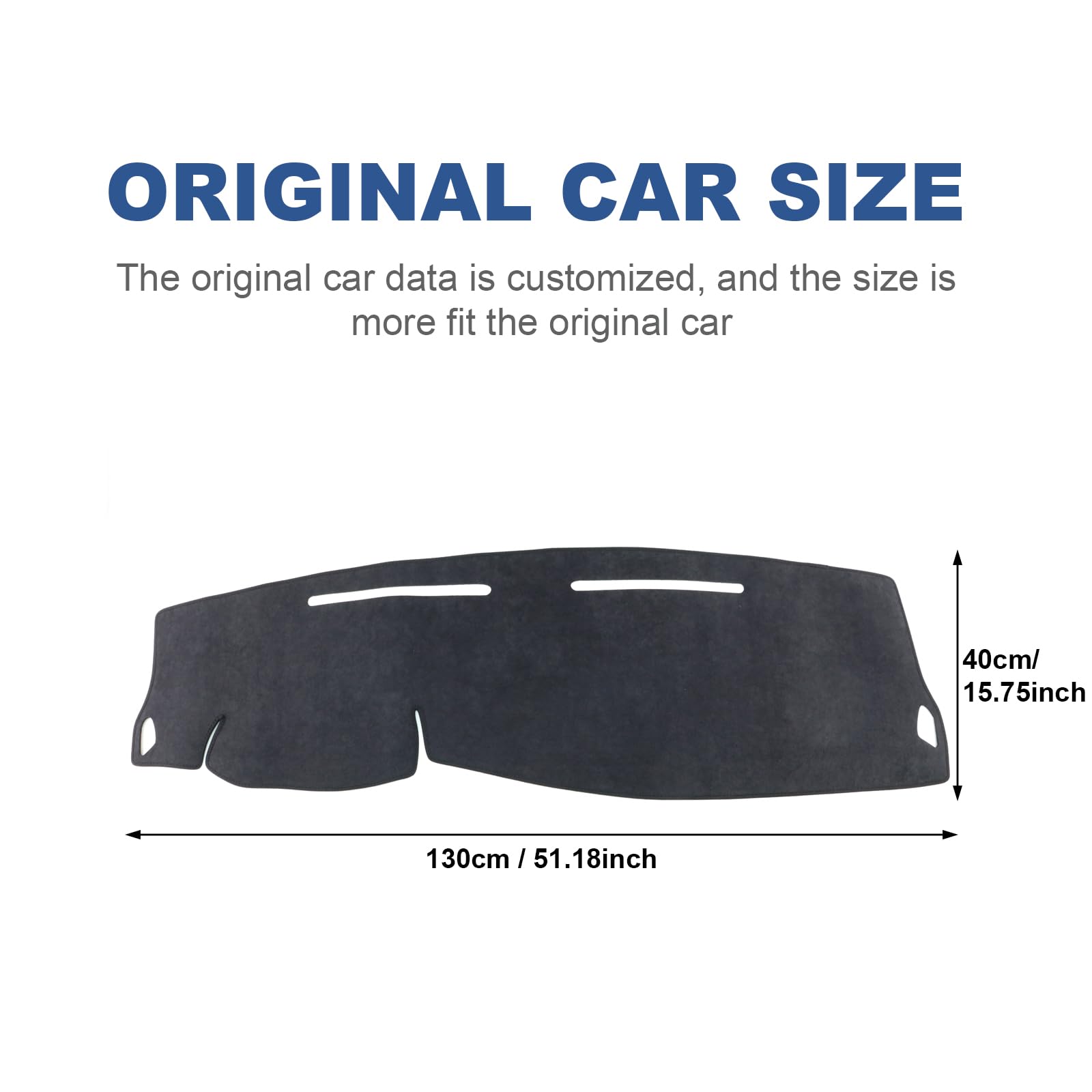 Copertura parasole per cruscotto dell'auto, per Dacia Duster 2024-2026 Bigster 2025-2027 antigraffio, antiscivolo, accessorio per interni (flanella)