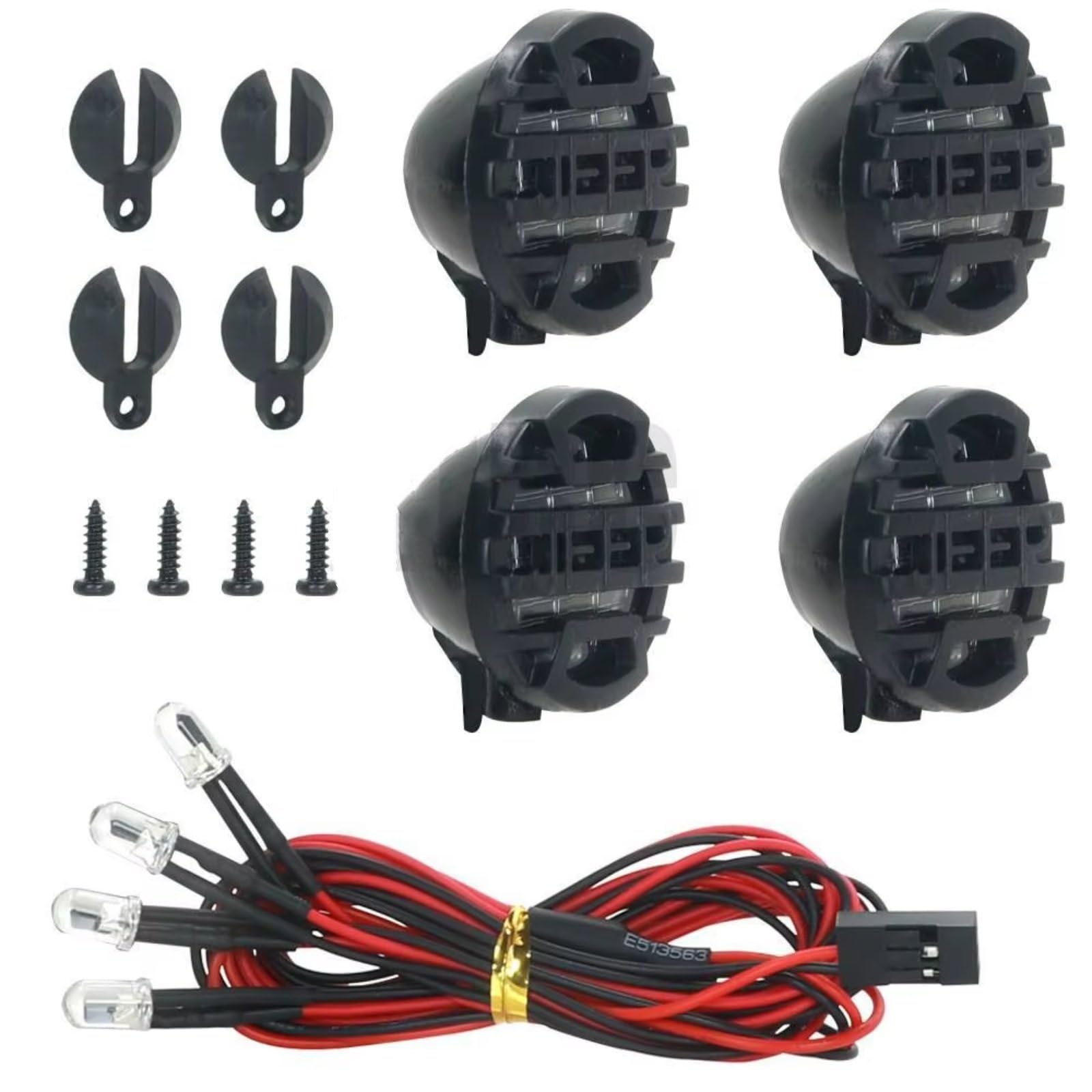 Luz de techo RC con pantallas protectoras para coche crawler 1/10 2