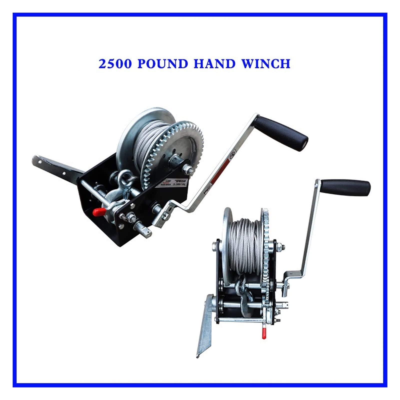Wciągnik łańcuchowy, 2500 LBS Automatyczny dźwigarka hamulca podnośnikowa Podnośnik do podnośnika Micro Mobile Small Crane(20m wire rope+hook)