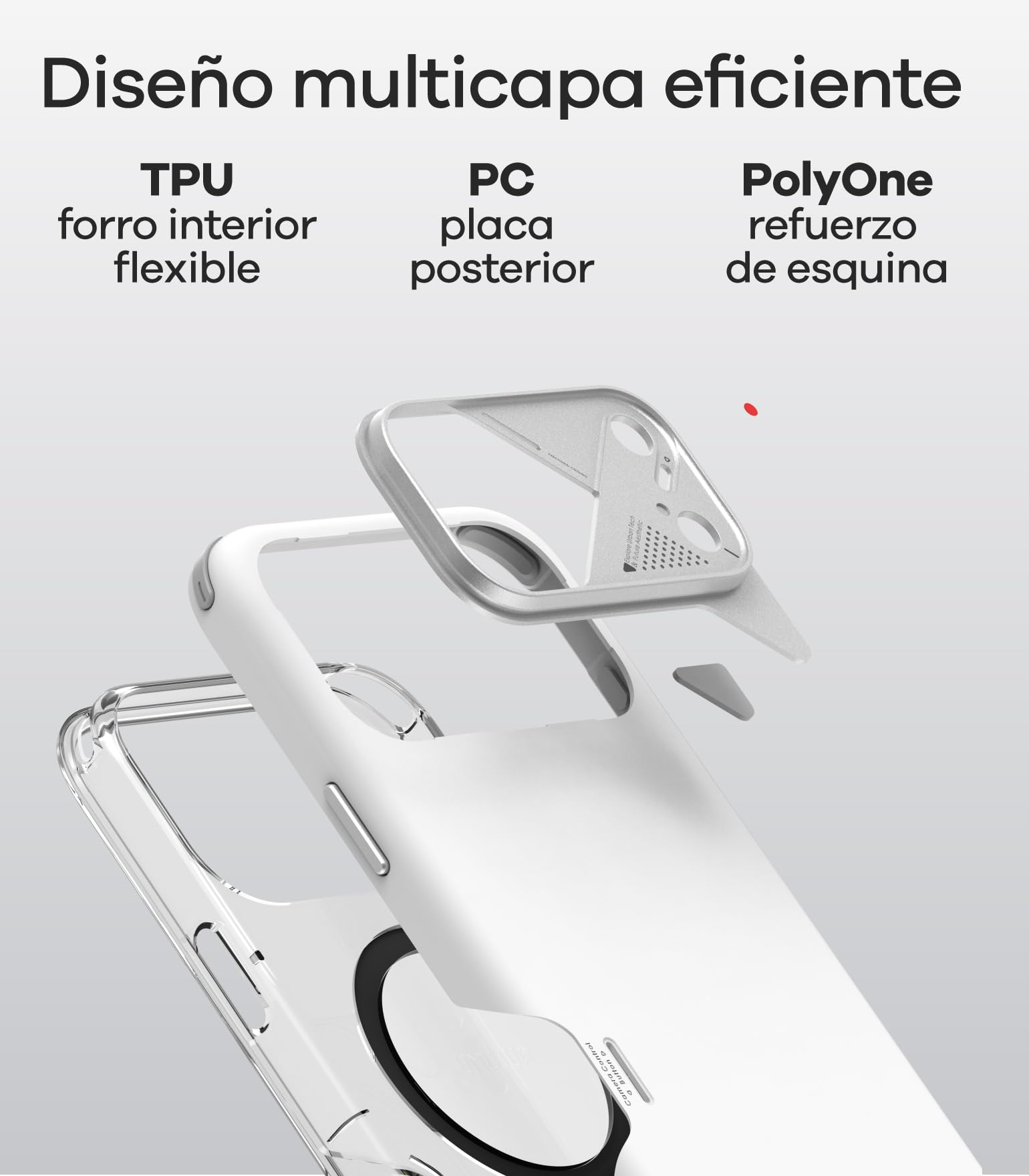 Aulumu A17 para iPhone 17 Pro MAX Funda a Prueba de Golpes | con Control de Cámara | CoolHyper | Marco de cámara de aleación de Aluminio | Protección compuesta Multicapa – Negro